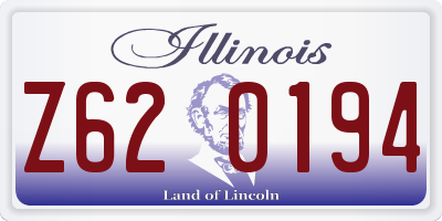 IL license plate Z620194