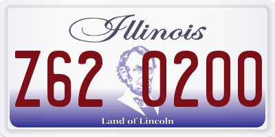 IL license plate Z620200