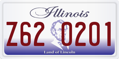 IL license plate Z620201