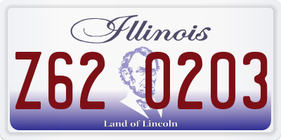 IL license plate Z620203