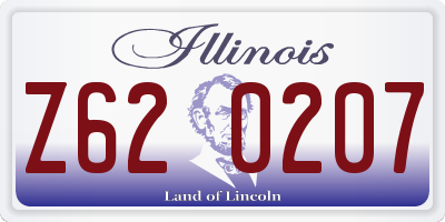 IL license plate Z620207