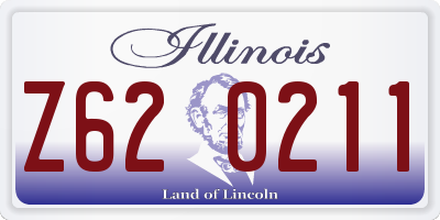 IL license plate Z620211