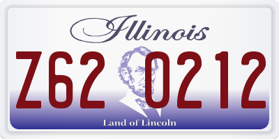 IL license plate Z620212