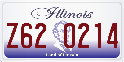IL license plate Z620214