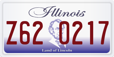 IL license plate Z620217
