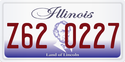 IL license plate Z620227