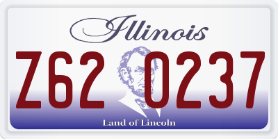 IL license plate Z620237