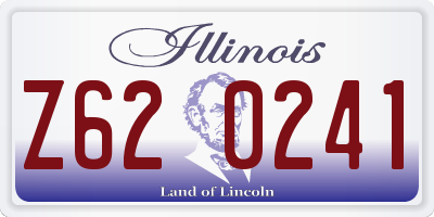 IL license plate Z620241