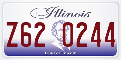 IL license plate Z620244