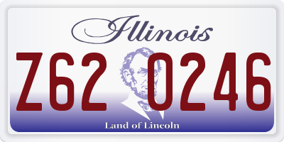 IL license plate Z620246