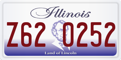 IL license plate Z620252