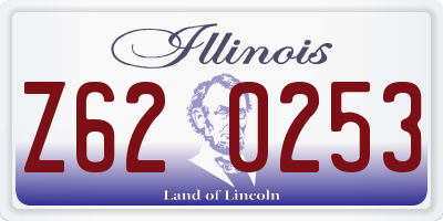 IL license plate Z620253