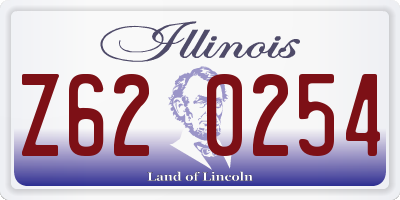 IL license plate Z620254
