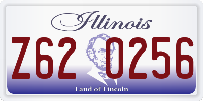 IL license plate Z620256