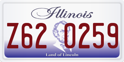 IL license plate Z620259