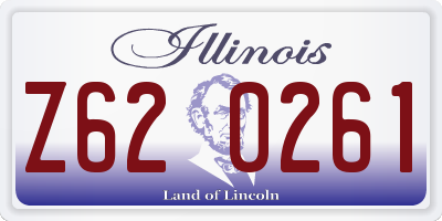 IL license plate Z620261