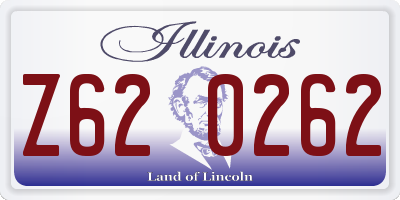 IL license plate Z620262