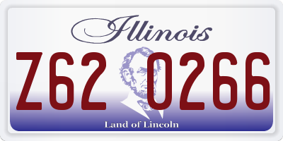 IL license plate Z620266