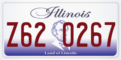 IL license plate Z620267