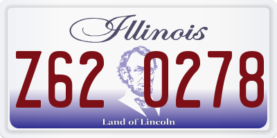 IL license plate Z620278