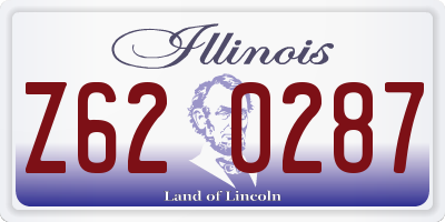IL license plate Z620287