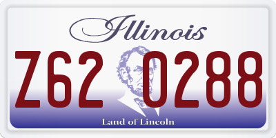 IL license plate Z620288