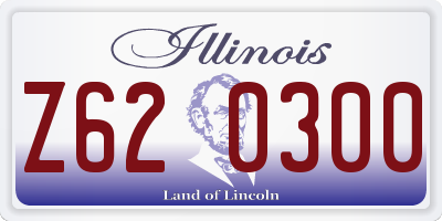 IL license plate Z620300