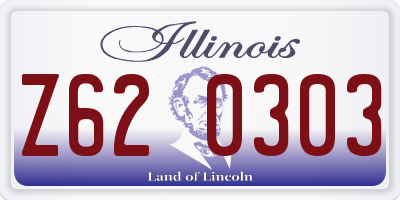 IL license plate Z620303