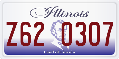 IL license plate Z620307