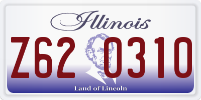 IL license plate Z620310