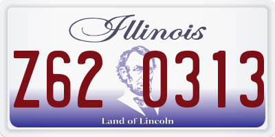 IL license plate Z620313