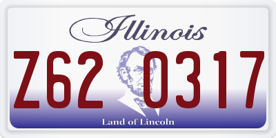 IL license plate Z620317