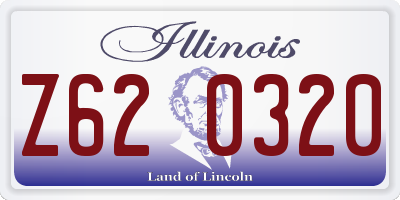 IL license plate Z620320