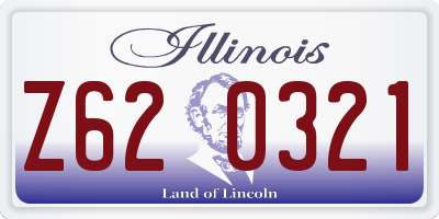 IL license plate Z620321