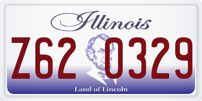 IL license plate Z620329