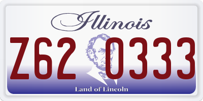 IL license plate Z620333