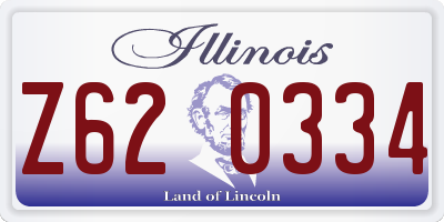 IL license plate Z620334
