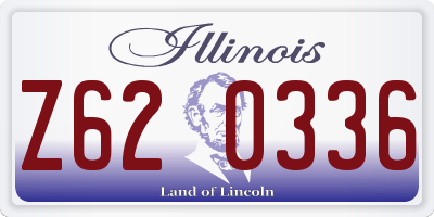 IL license plate Z620336