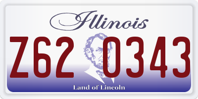 IL license plate Z620343