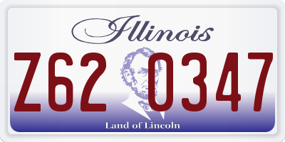 IL license plate Z620347