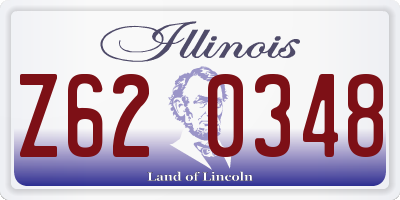 IL license plate Z620348