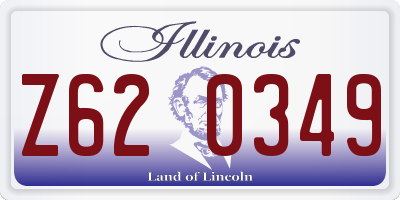 IL license plate Z620349
