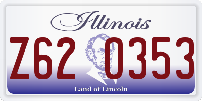 IL license plate Z620353
