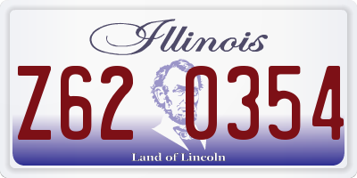 IL license plate Z620354