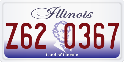 IL license plate Z620367