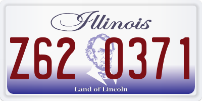 IL license plate Z620371