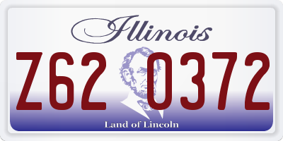 IL license plate Z620372
