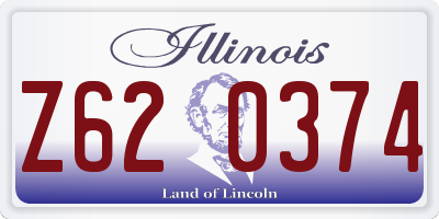IL license plate Z620374