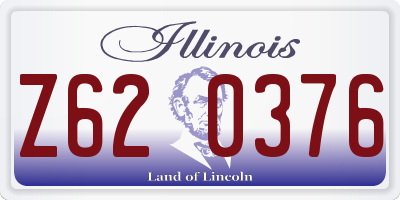IL license plate Z620376
