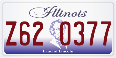 IL license plate Z620377